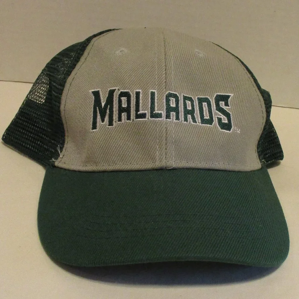 Madison Mallards Hat Men Minor League Baseball Green Gray White Snapback Hat